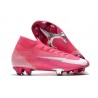 Nike Mercurial Superfly VII Elite FG ACC Mbappé Rosa - Rosa Vit Svart