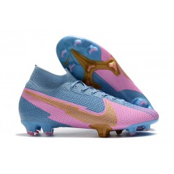 Nike Mercurial Superfly VII Elite FG ACC Blå Ros Guld