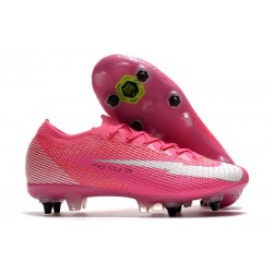 Nike Mercurial Vapor XIII Elite SG AC Mbappé Rosa - Rosa Vit Svart