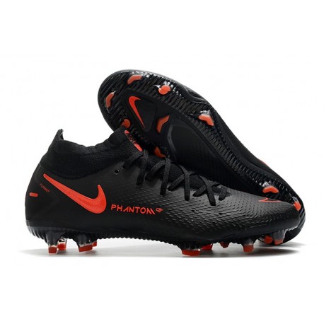 Fotbollsskor för Herrar Nike Phantom GT Elite DF FG Svart Röd Grå