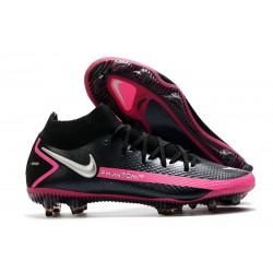 Fotbollsskor för Herrar Nike Phantom GT Elite DF FG Svart Silver Rosa