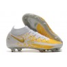 Fotbollsskor för Herrar Nike Phantom GT Elite DF FG Vit Guld