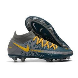 Nike Phantom Generative Texture Elite DF FG Grå Blå Gul