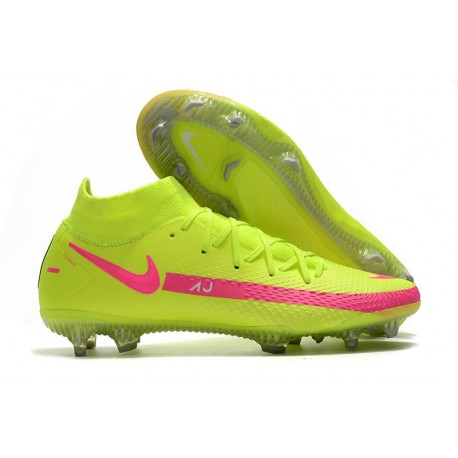 Fotbollsskor för Herrar Nike Phantom GT Elite DF FG Grön Rosa