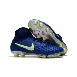 Nike Magista Obra 2 Elite DF FG Herr Fotbollsskon - Blå Grön