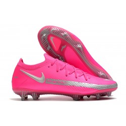 Nike Phantom Gt Elite Fg Fotbollsskor Rosa Silver