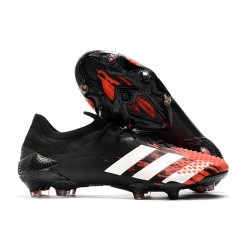 Fotbollsskor Adidas Predator Mutator 20.1 L FG Svart Vit Röd