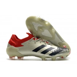 Fotbollsskor Adidas Predator Mutator 20.1 L FG Vit Röd Svart