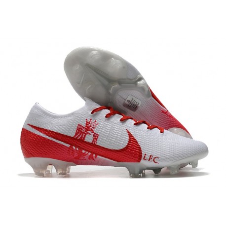 Nike Fotbollsskor Mercurial Vapor 13 Elite FG ACC LFC Vit Röd