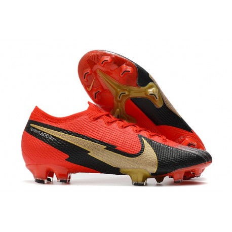 Nike Fotbollsskor Mercurial Vapor 13 Elite FG ACC Röd Svart Guld