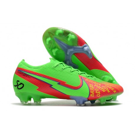 Nike Fotbollsskor Mercurial Vapor 13 Elite FG ACC Grön Röd