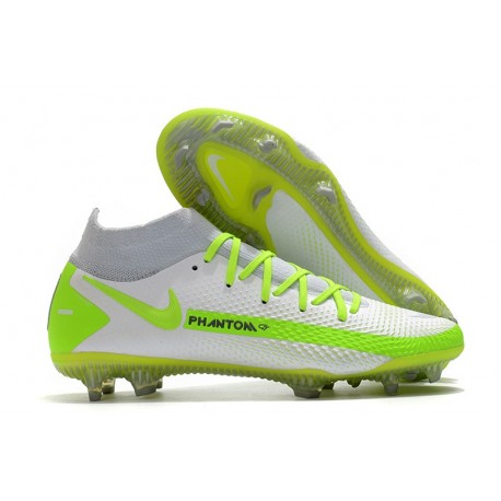 Nike Phantom Generative Texture Elite DF FG Vit Gul