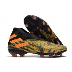 adidas Fotbollsskor Nemeziz 19+ FG Grön Orange Svart