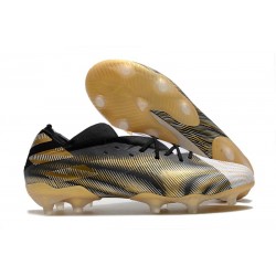 Fotbollsskor för Herrar adidas Nemeziz 19.1 FG Atmospheric - Vit Guld Svart