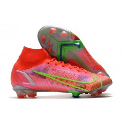 Fotbollsskor Nike Mercurial Superfly 8 Elite FG Spectrum - Röd Silver