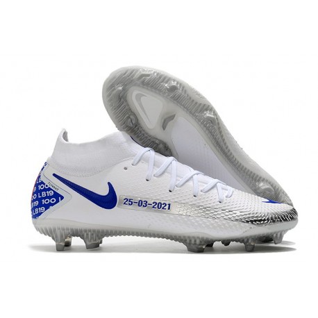 Nike Phantom Generative Texture Elite DF FG Vit Blå