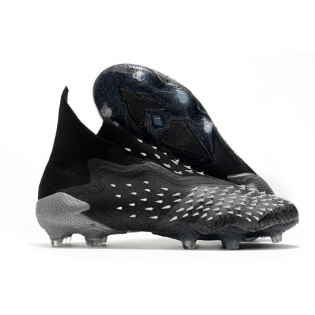 Fotbollsskor adidas Predator Freak + FG Superstealth - Svart Grå Vit