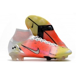 Fotbollsskor Nike Mercurial Superfly 8 Elite FG Vit Rosa Silver