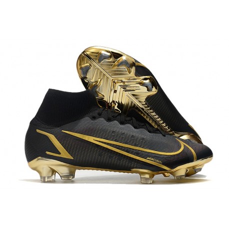 Fotbollsskor Nike Mercurial Superfly 8 Elite FG Svart Guld