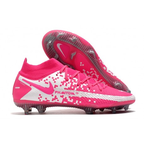 Nike Phantom GT Elite DF FG Rosa Vit