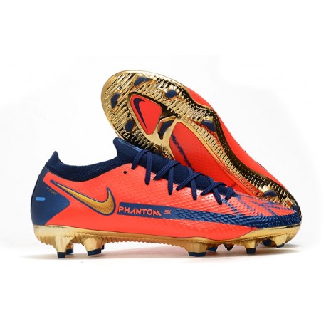 Nike Phantom GT Elite FG Herrar Orange Blå Guld