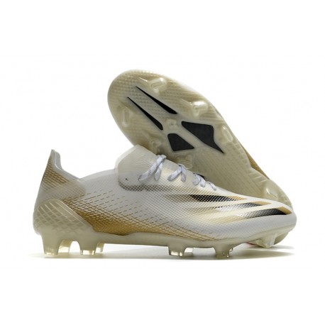 adidas X Ghosted.1 FG fotbollsskor Inflight - Vit Guld Svart