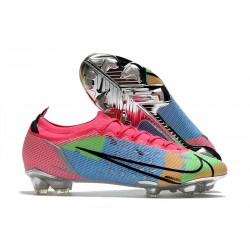 Nike Mercurial Vapor 14 Elite FG Fotbollsskor Blå Rosa Grön