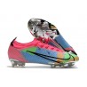 Nike Mercurial Vapor 14 Elite FG Fotbollsskor Blå Rosa Grön