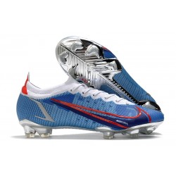 Nike Mercurial Vapor 14 Elite FG Fotbollsskor Blå Röd Silver