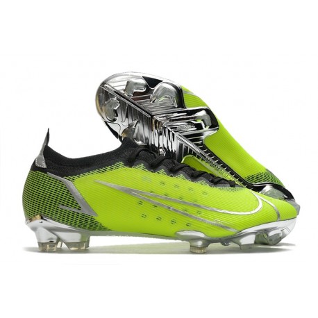 Nike Mercurial Vapor 14 Elite FG Fotbollsskor Grön Silver Svart