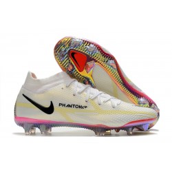 Nike Phantom GT2 Elite Dynamic Fit FG Rawdacious - Vit Röd Rosa