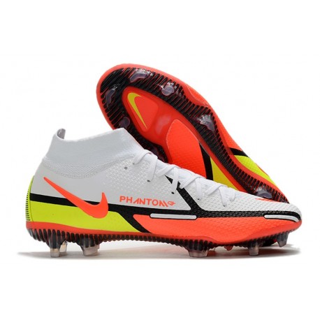 Nike Phantom GT2 Elite Dynamic Fit FG Motivation - Vit Röd Neon Svart