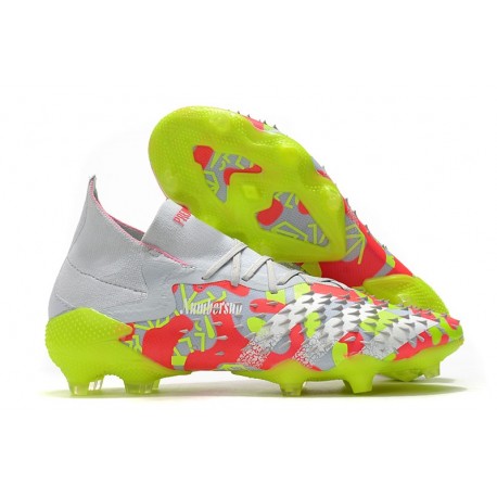 adidas Predator Freak.1 FG Vit Rosa Gul